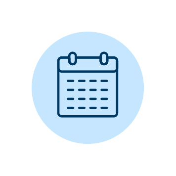 Generic monthly calendar image