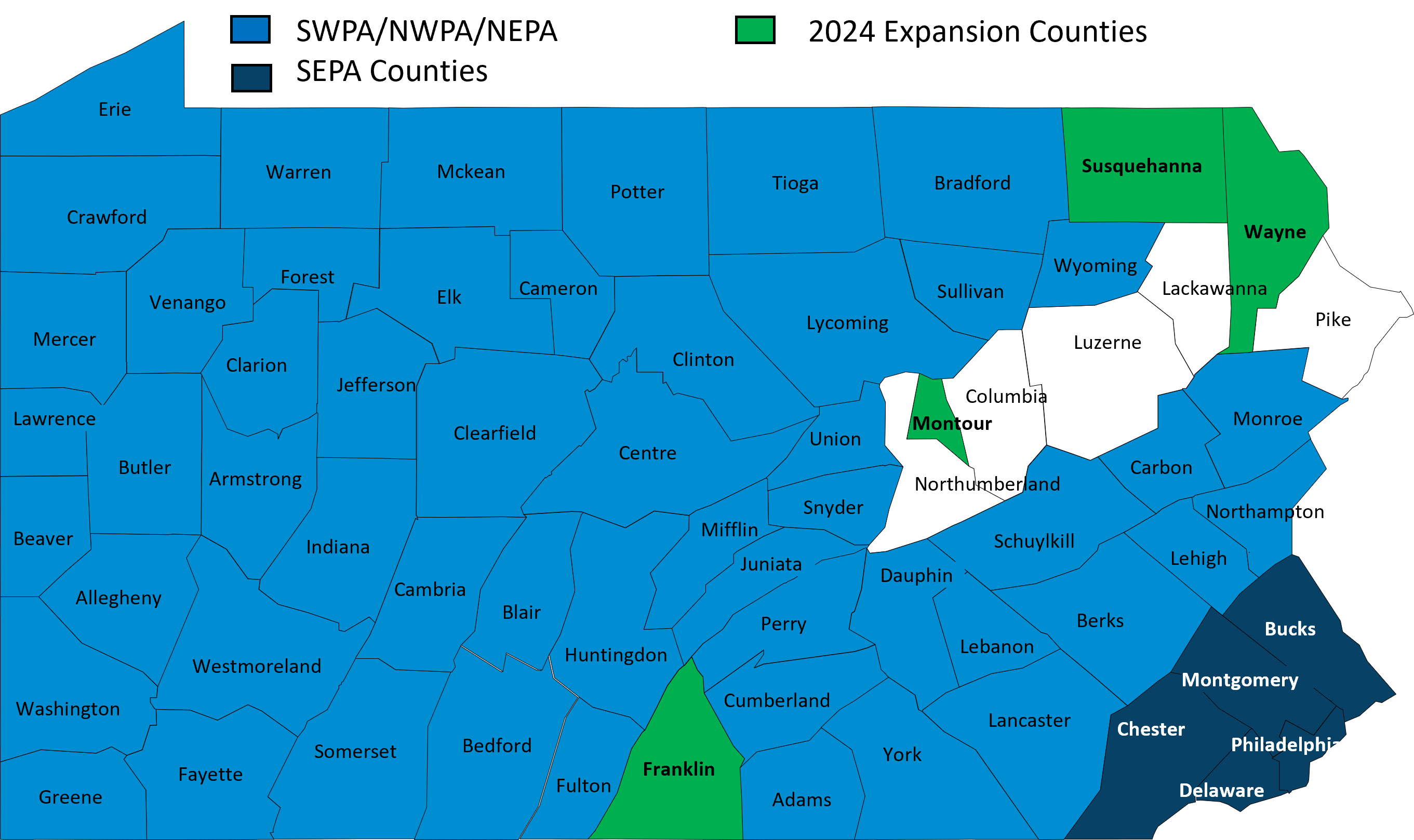 2024 Medicare Service Area Map