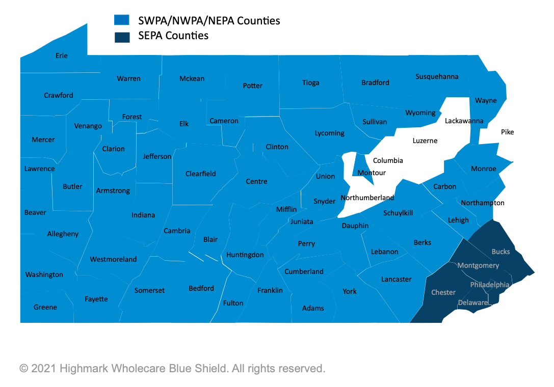 Medicare Service Area Map